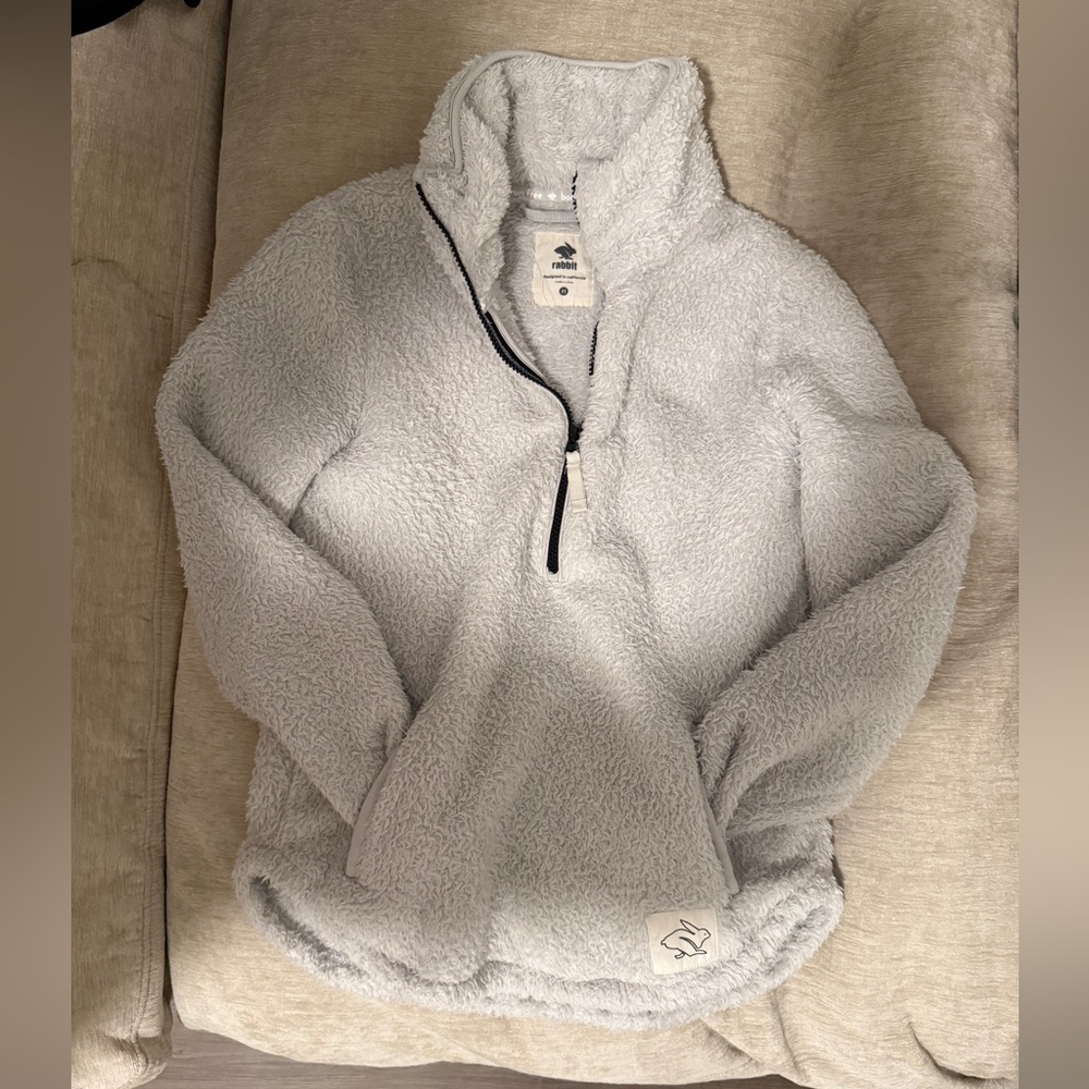 Run in Rabbit Fuzzy Sherpa Quarter Zip
